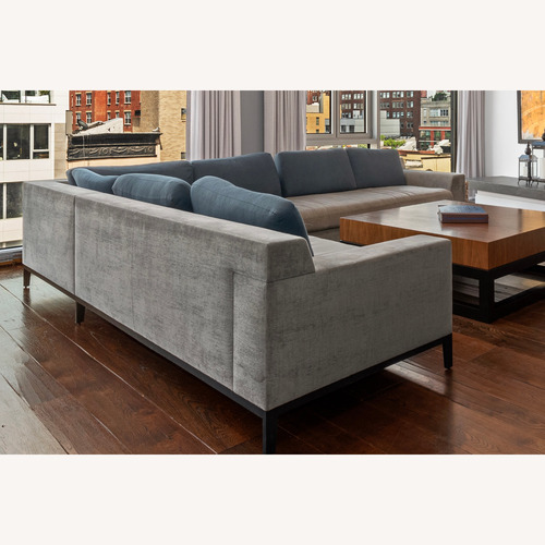 Used Holly Hunt Light Gray 3+ Piece Sectional for sale on AptDeco