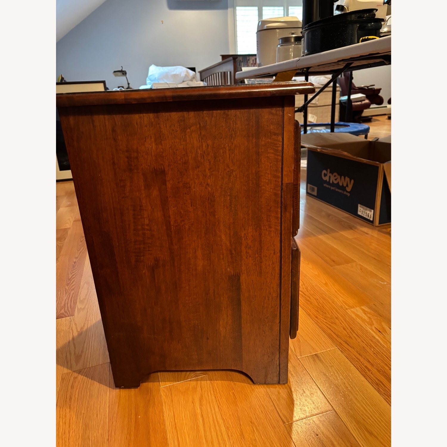 Light Brown Wood Nightstand - image-2