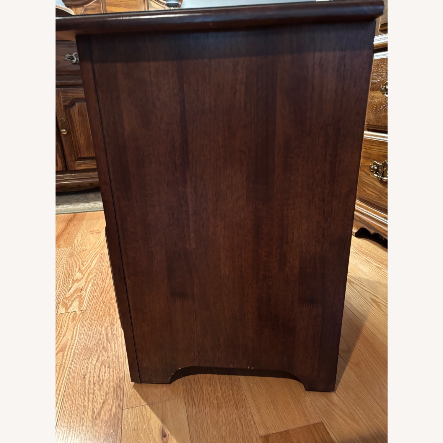 Light Brown Wood Nightstand - image-3