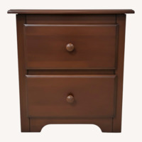 Light Brown Wood Nightstand