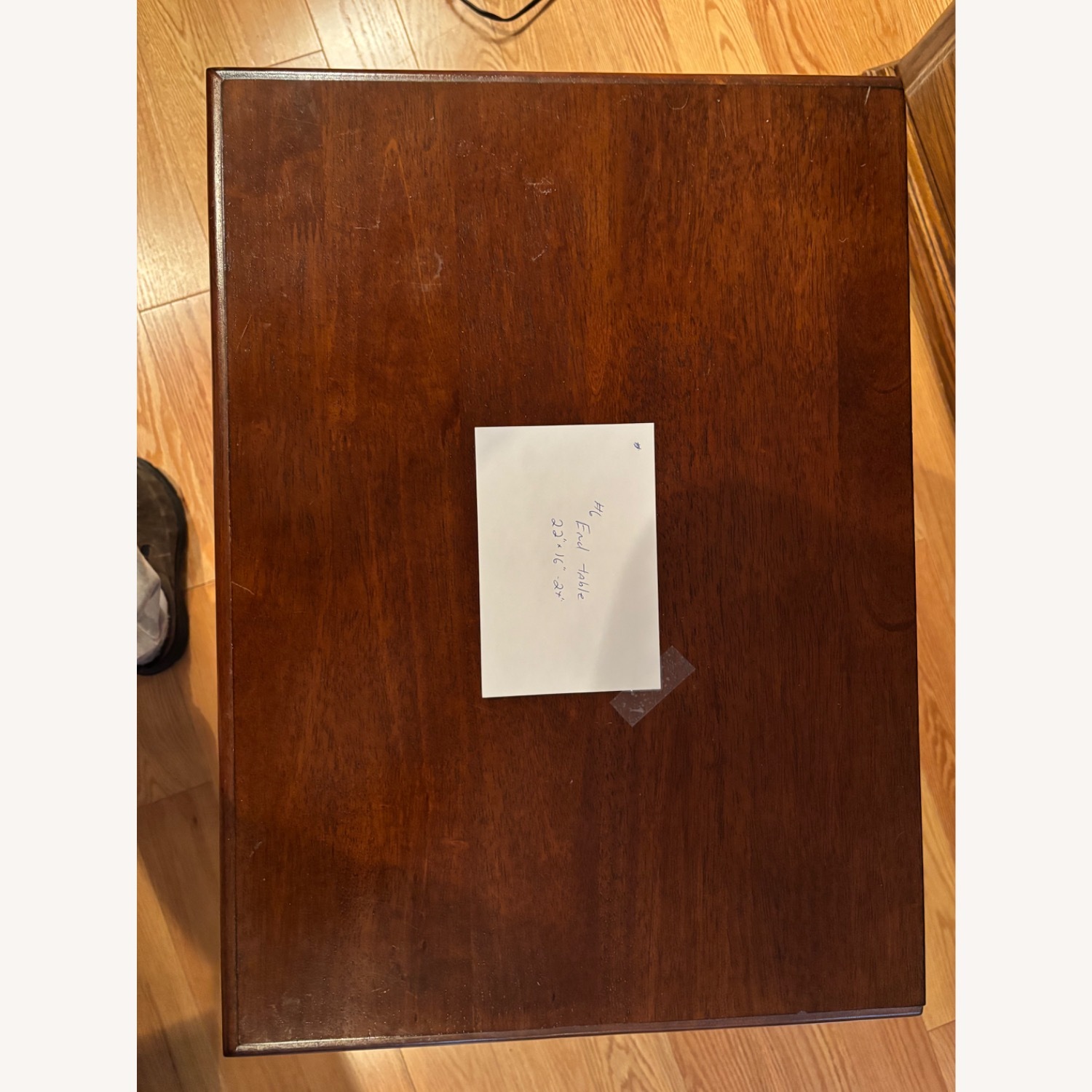 Light Brown Wood Nightstand - image-4