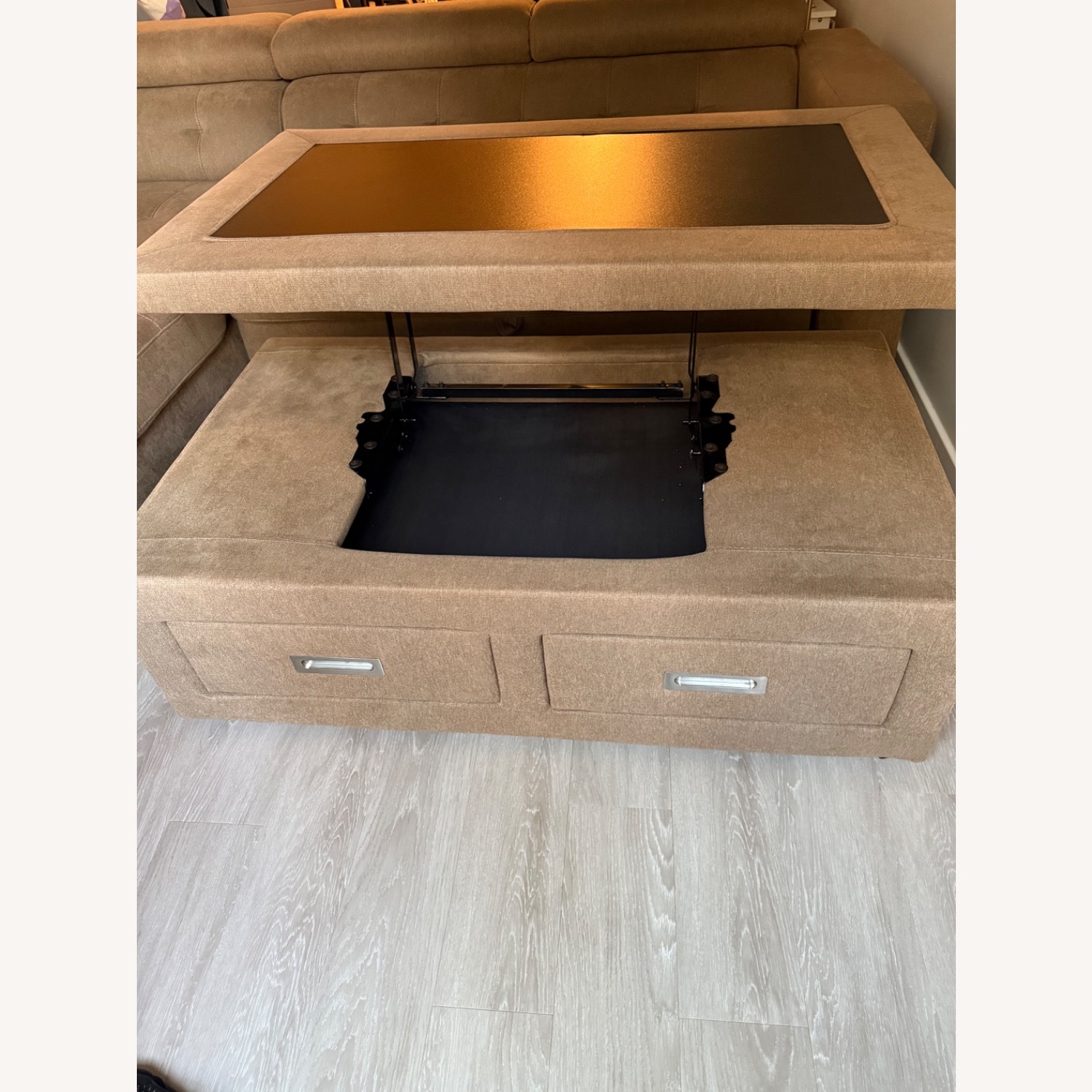 Sofar Bed With Storage and Table - image-8