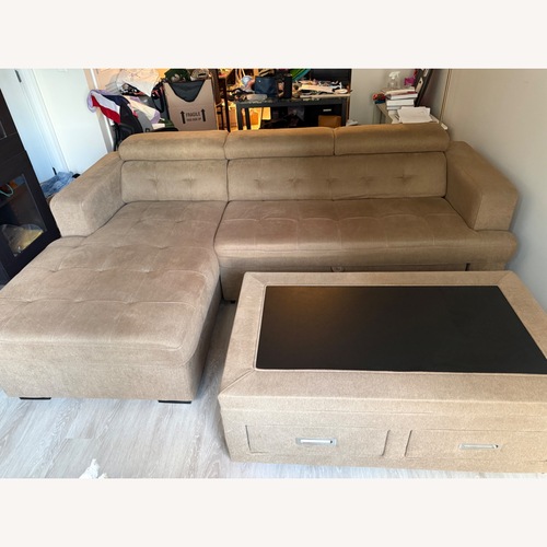 Used Sofar Bed With Storage and Table for sale on AptDeco
