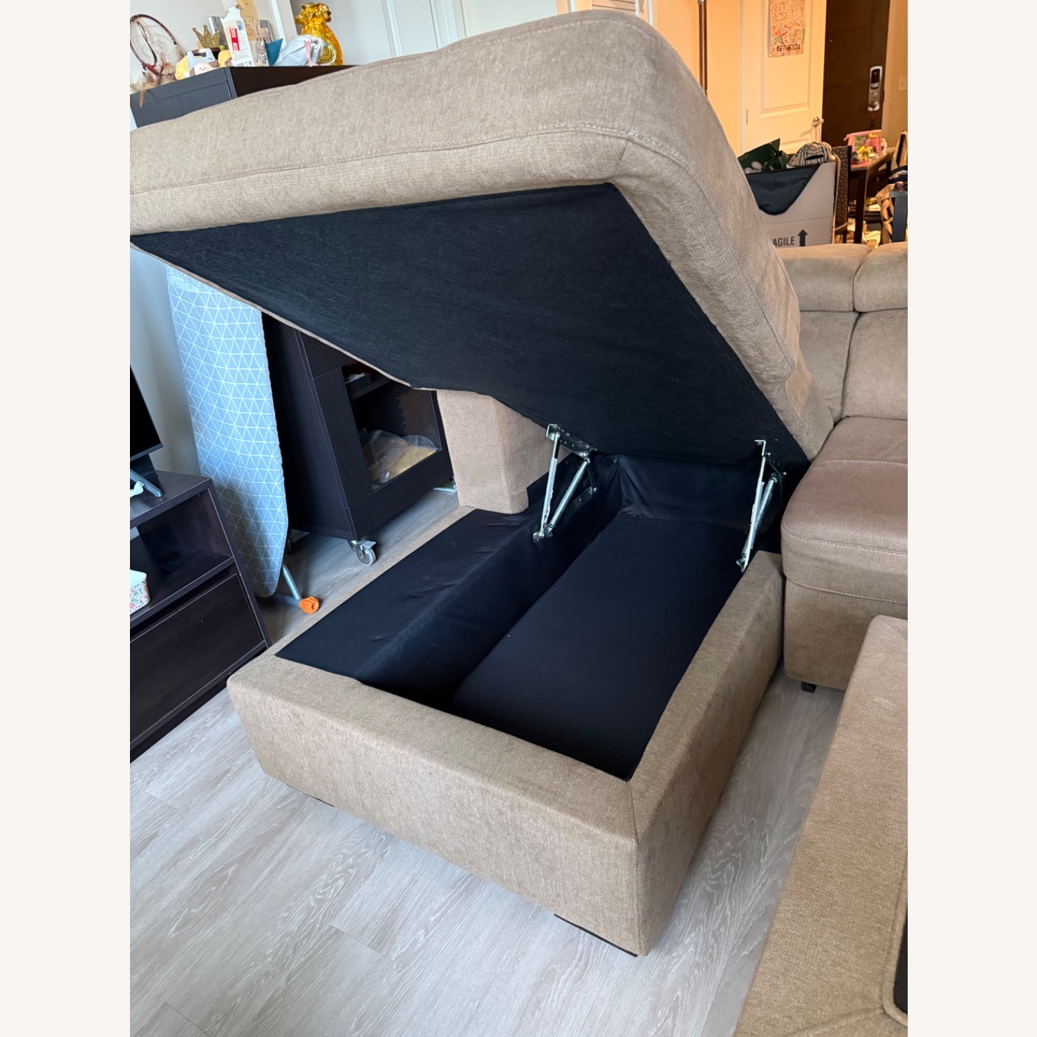 Sofar Bed With Storage and Table - image-7