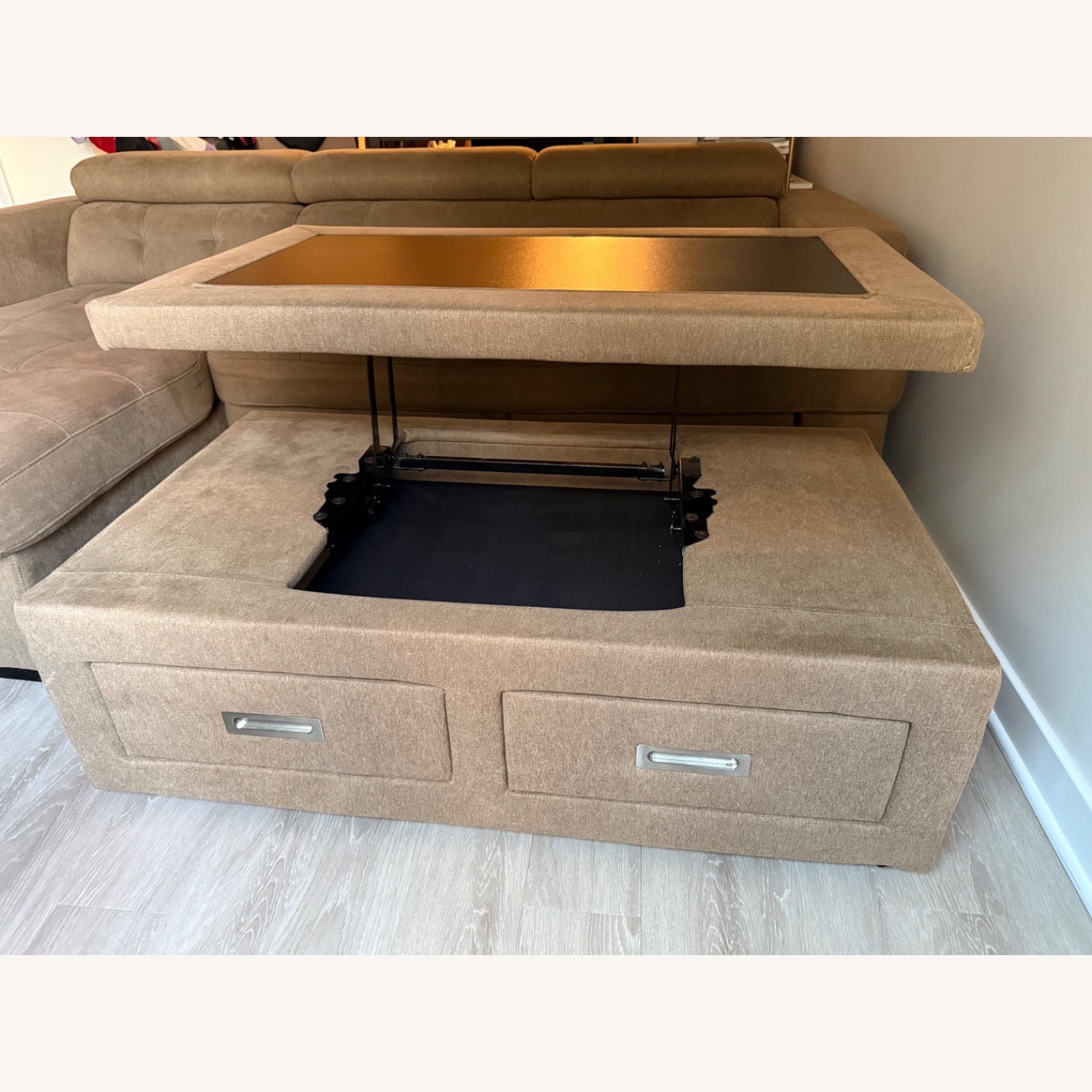 Sofar Bed With Storage and Table - image-6