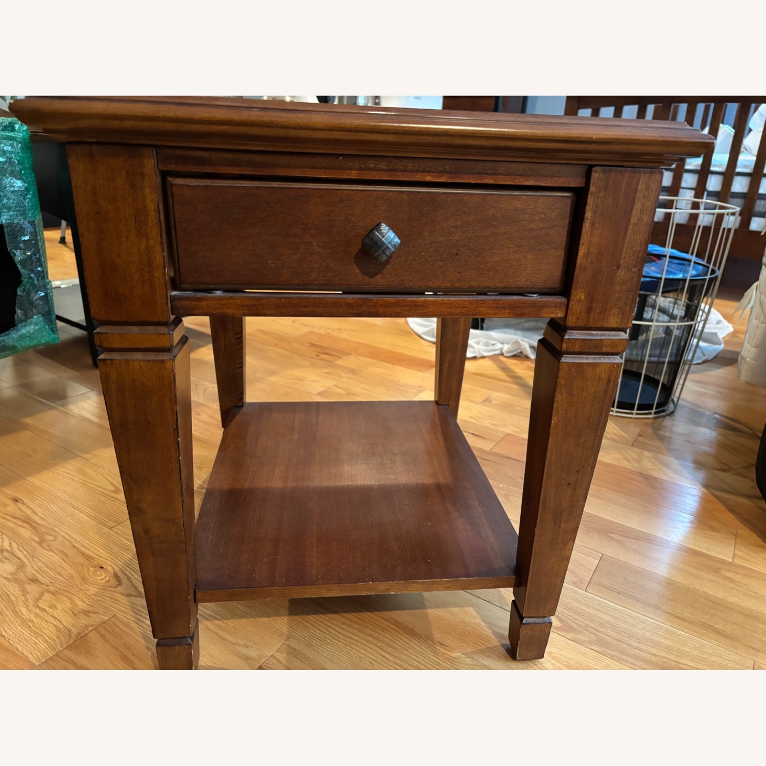 Light Brown Side Table - image-2