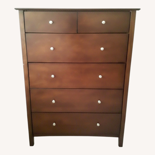 Used Dark Brown Wood Armoire for sale on AptDeco