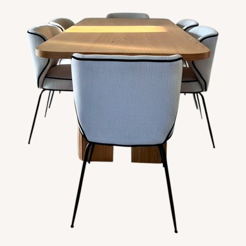 Used Japanese-Inspired Paris Studio Table + 6 Chairs for sale on AptDeco
