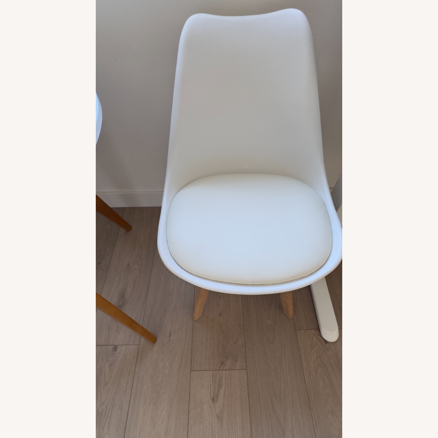 Dining Set - White and Wood Table with 2 Chairs  - image-8