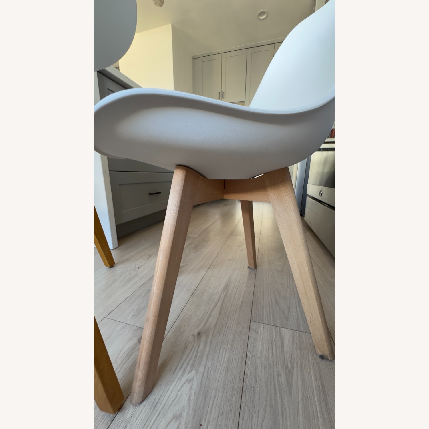 Dining Set - White and Wood Table with 2 Chairs  - image-14