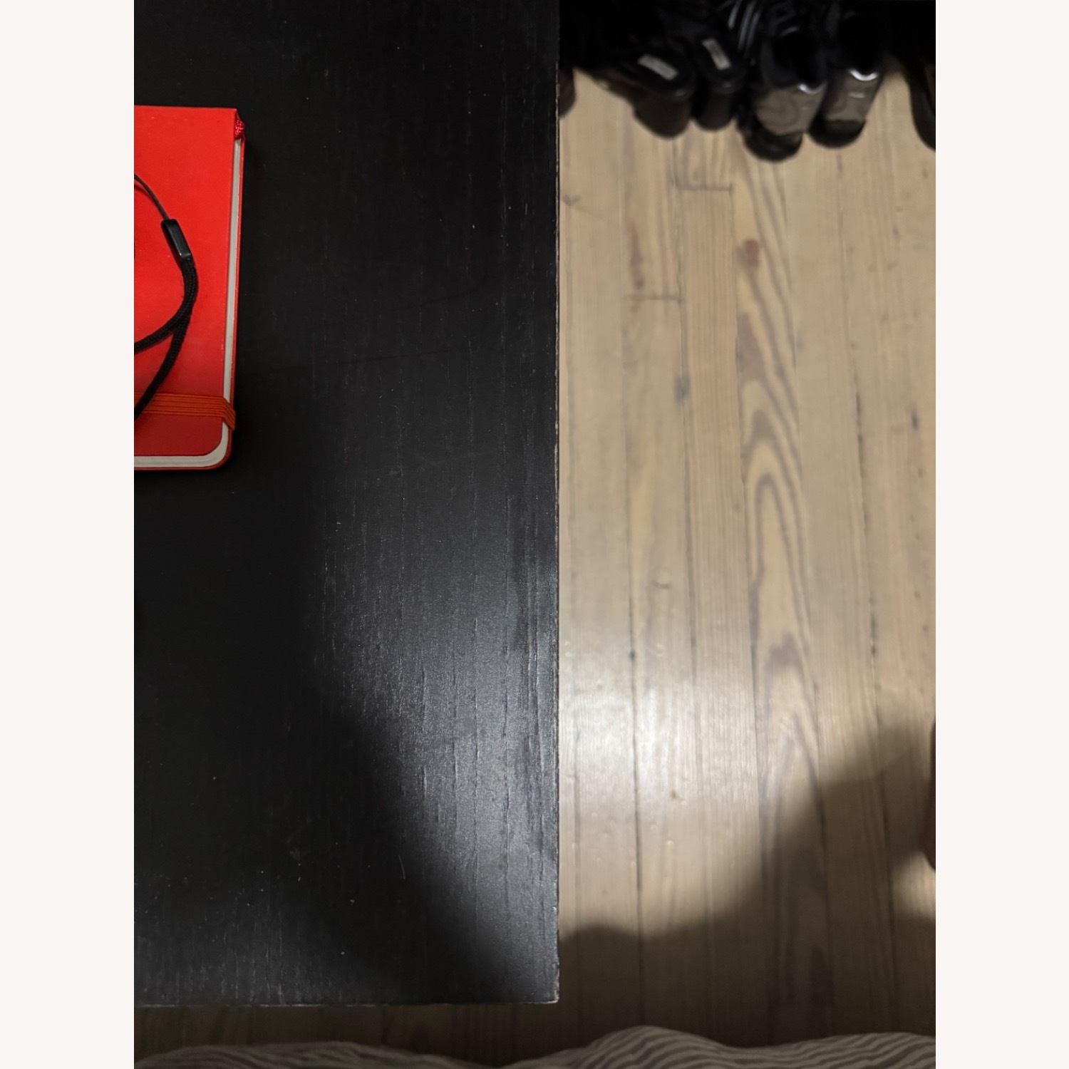 IKEA MALM Black Wood Nightstand - image-4