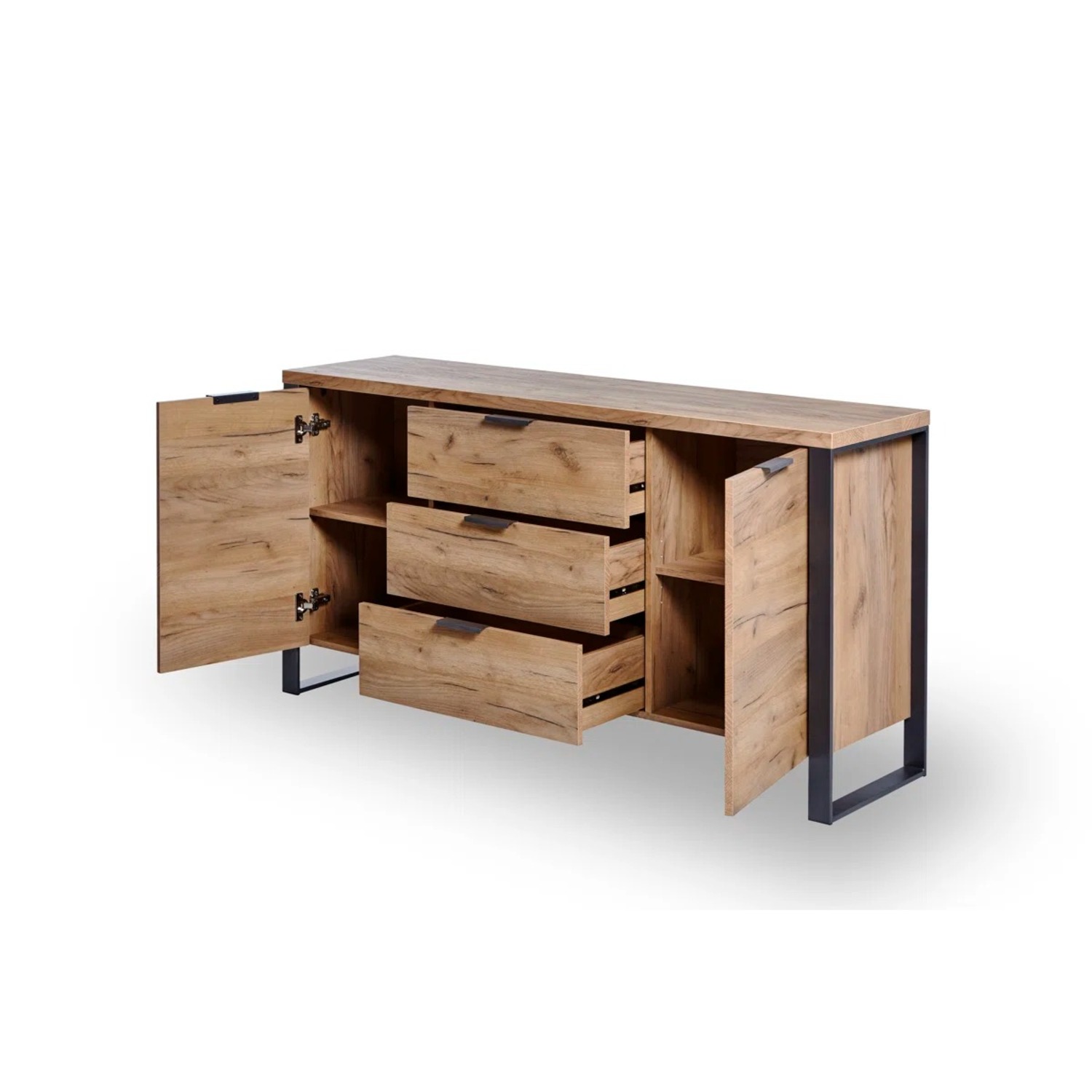 Wayfair Draylen Natural Wood Sideboard - image-2