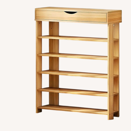Used Natural Wood Entryway Shoe Rack for sale on AptDeco