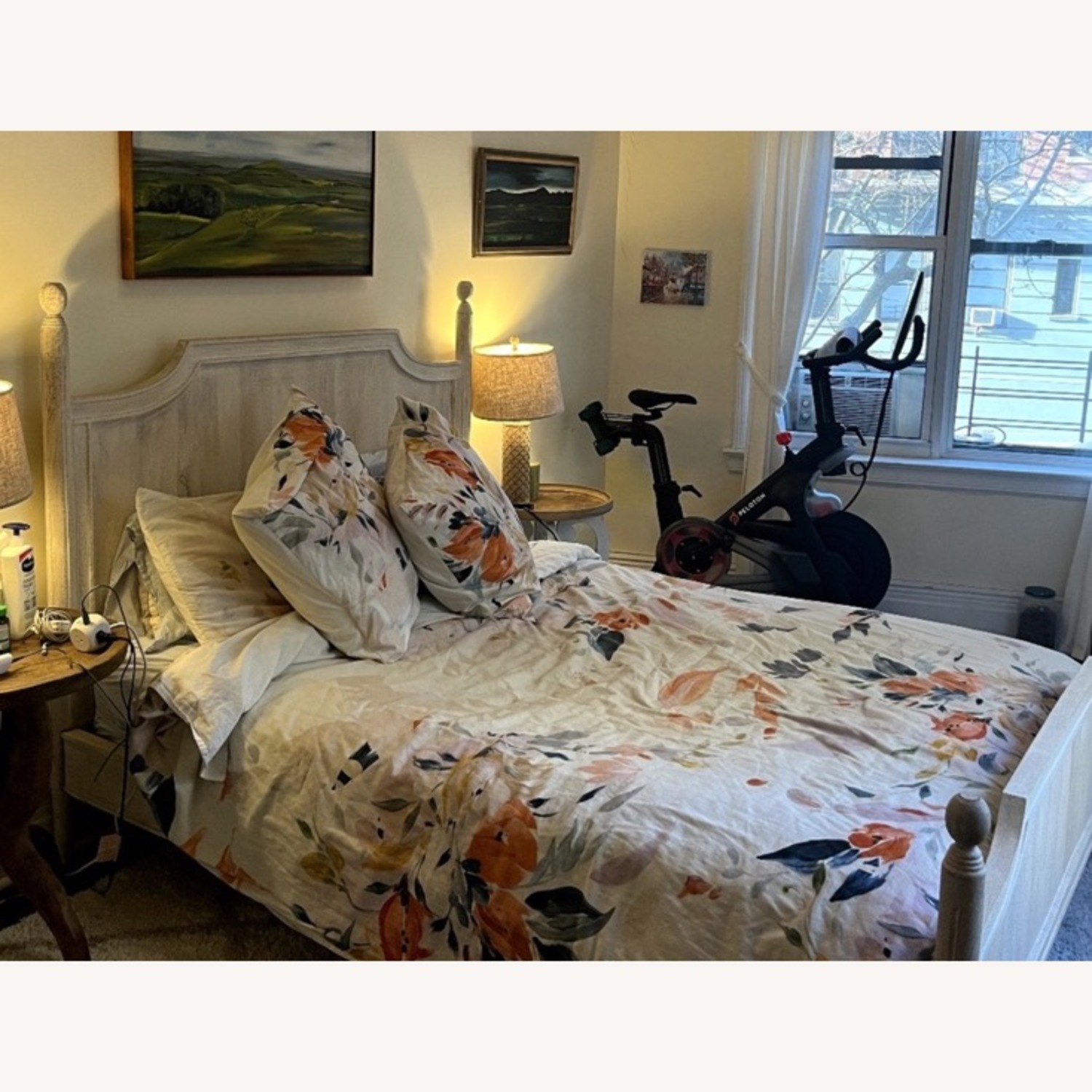 Anthropologie Washed Natural Wood Queen Bed - image-4