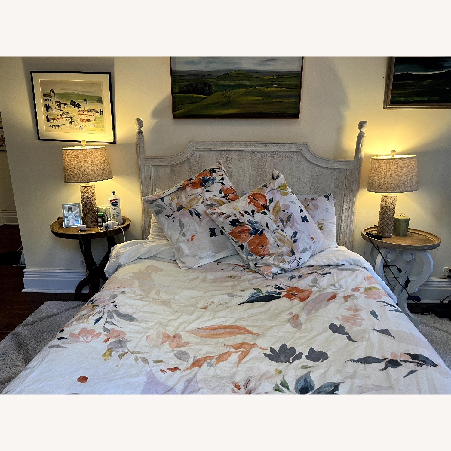 Anthropologie Washed Natural Wood Queen Bed - image-4