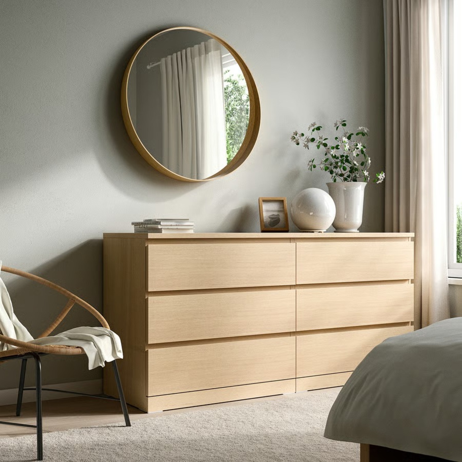 IKEA Stockholm Natural Wood Wall Mirror - image-2