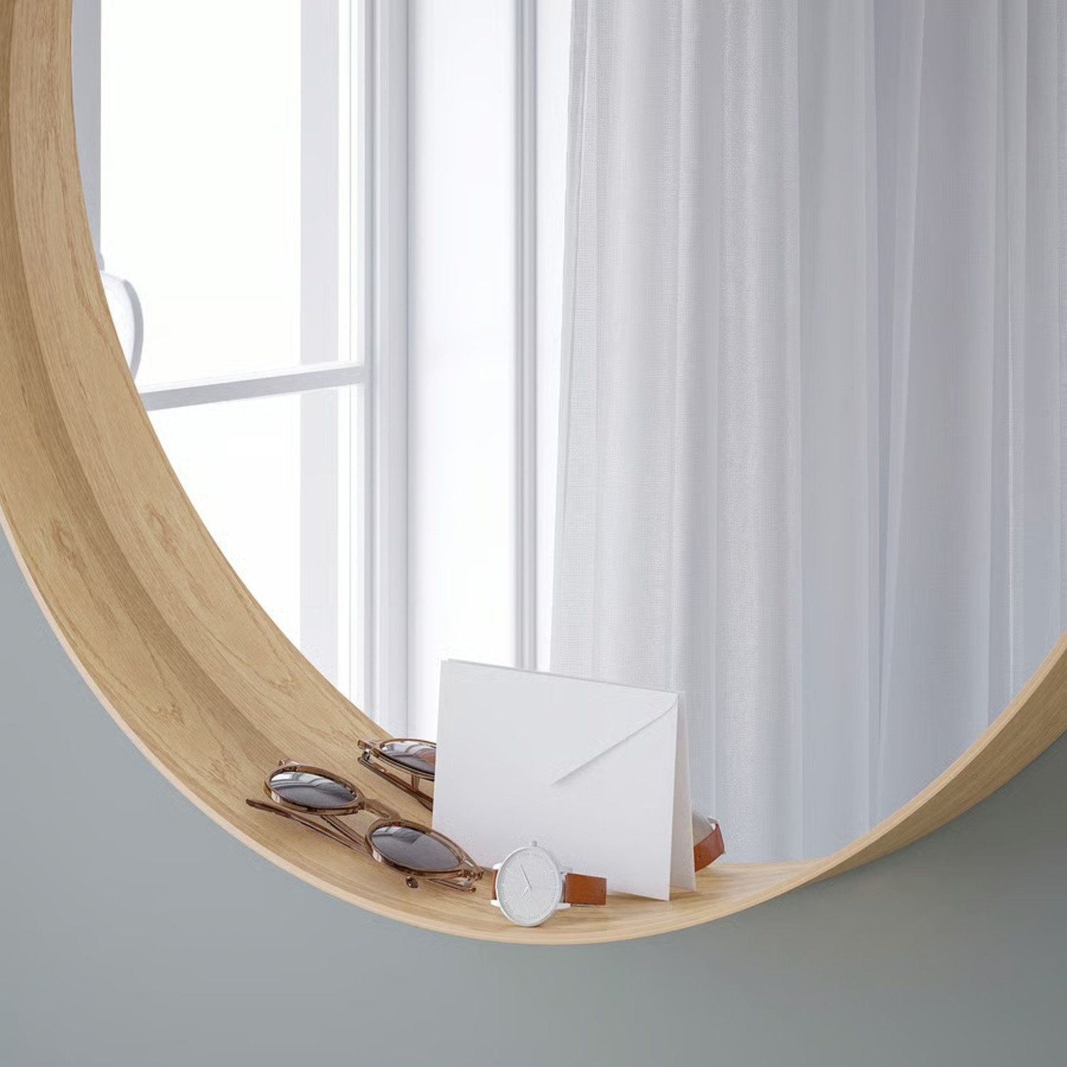 IKEA Stockholm Natural Wood Wall Mirror - image-3