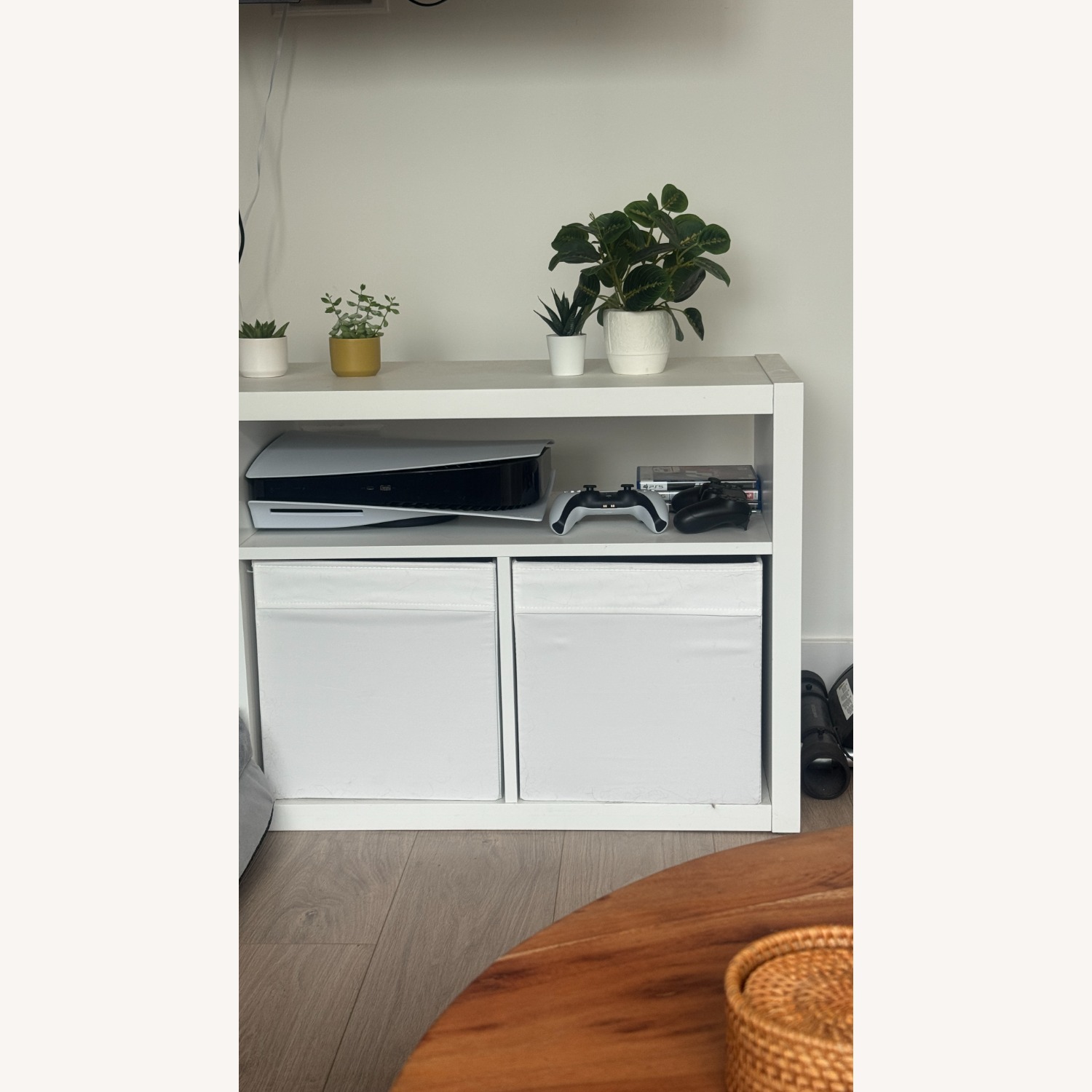 IKEA KALLAX White Wood Media Storage - image-4