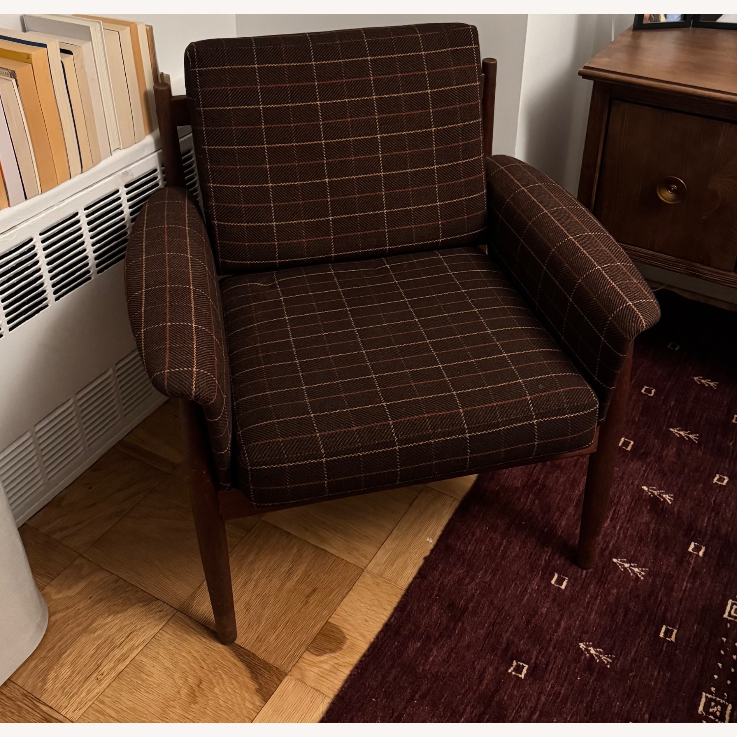 Vintage John Stuart Accent Chair and Ottoman - image-2