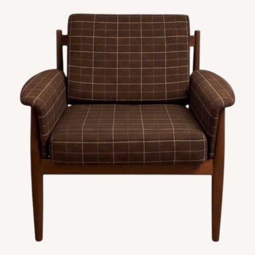 Used Vintage John Stuart Accent Chair and Ottoman for sale on AptDeco