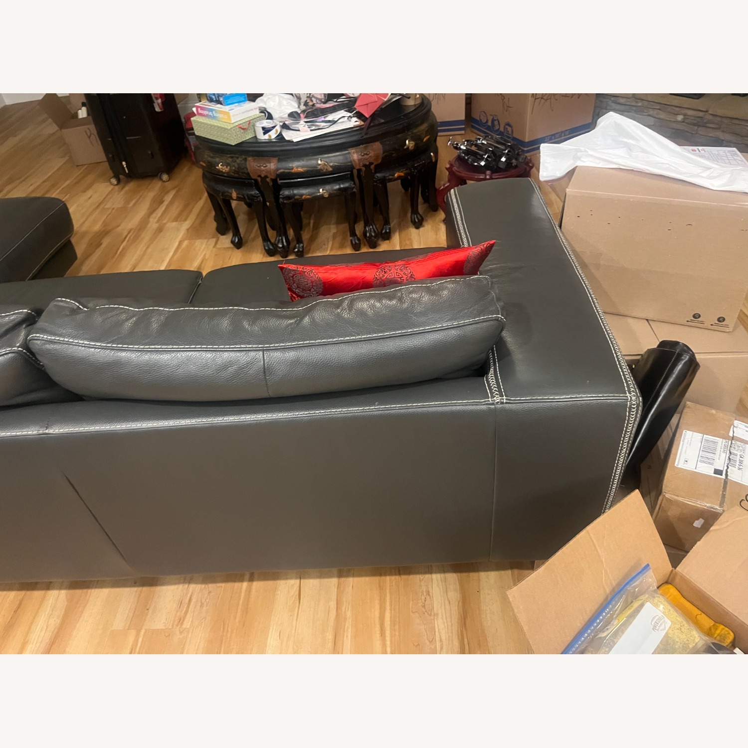 Dark Gray 2 Piece Sectional - image-3