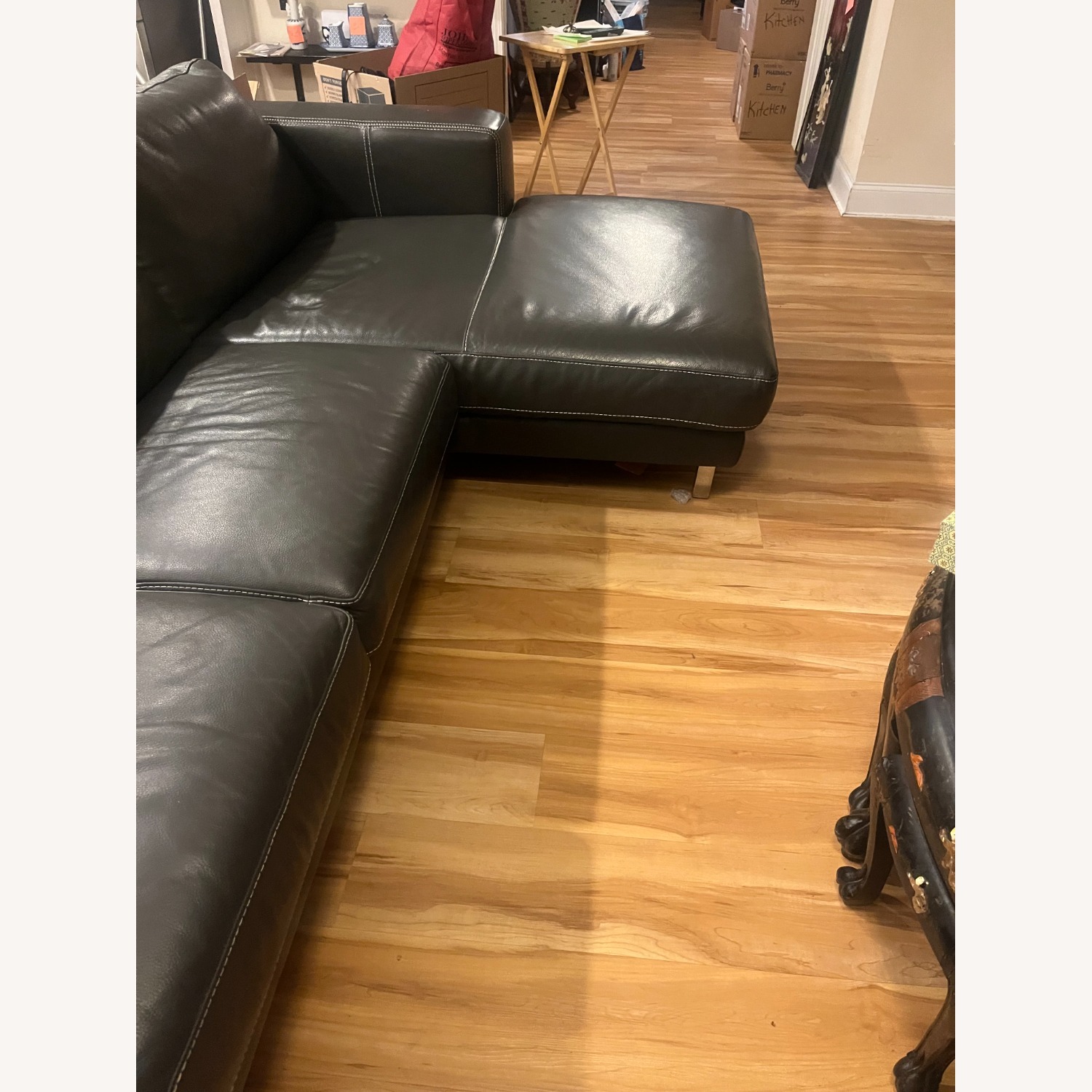 Dark Gray 2 Piece Sectional - image-2