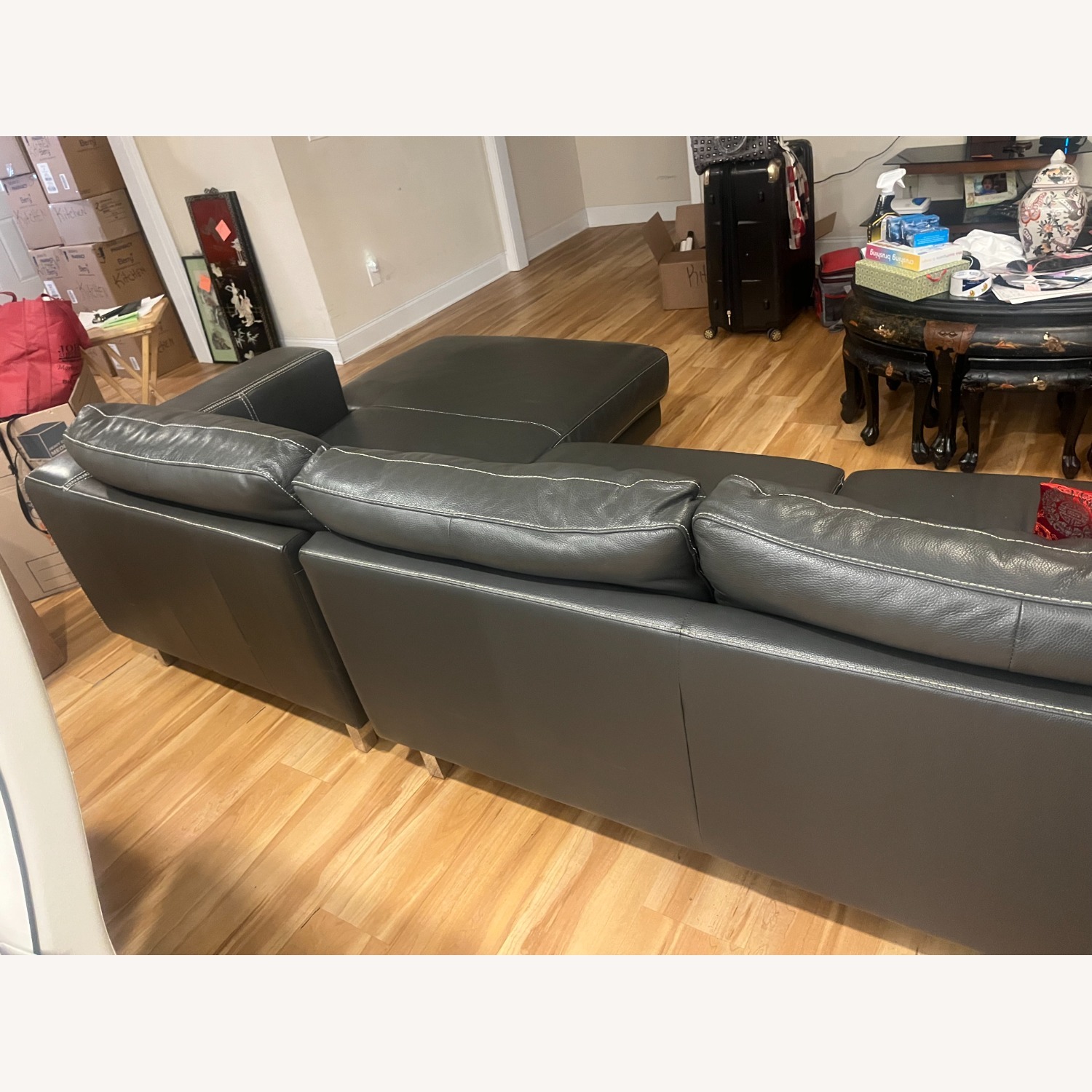 Dark Gray 2 Piece Sectional - image-5