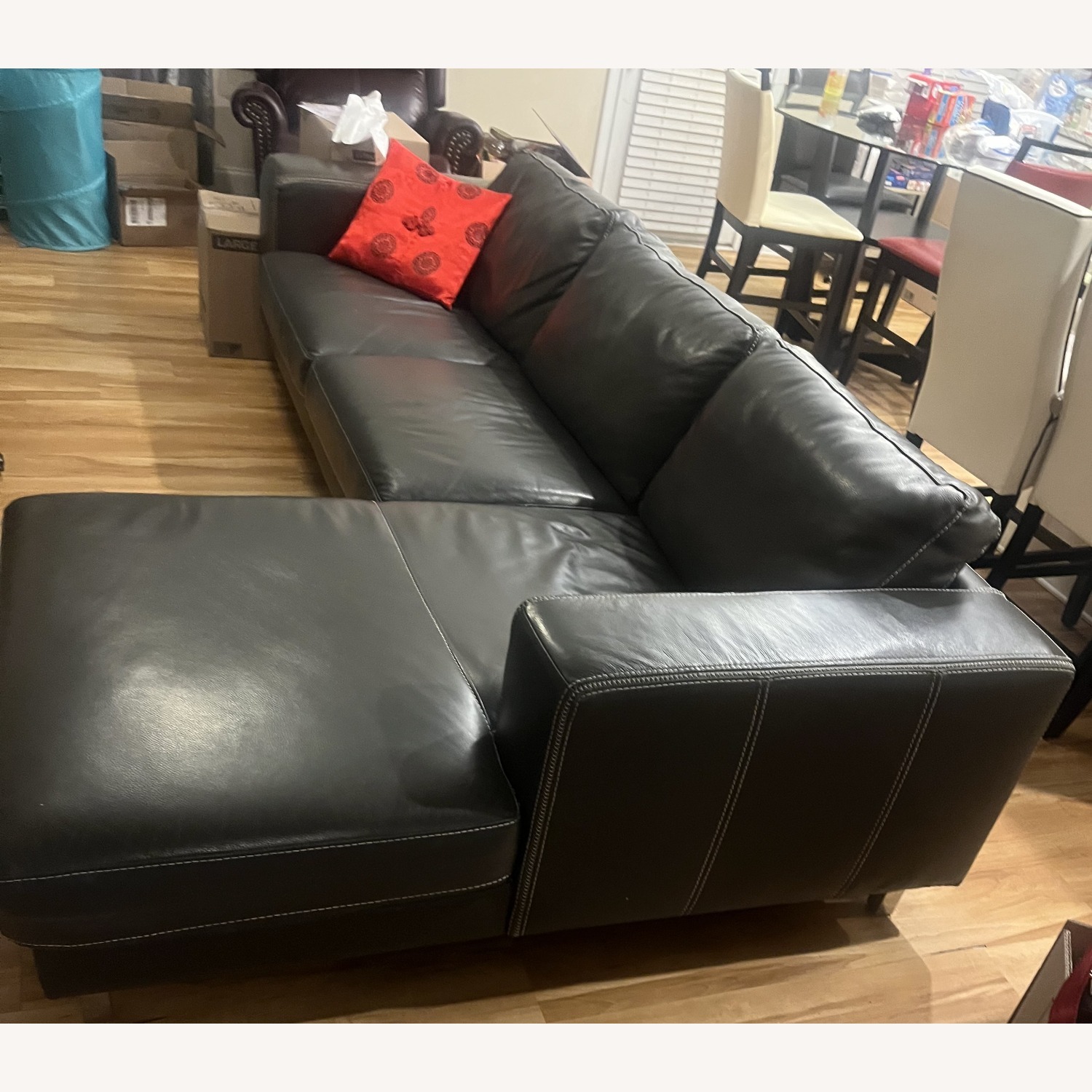 Dark Gray 2 Piece Sectional - image-1