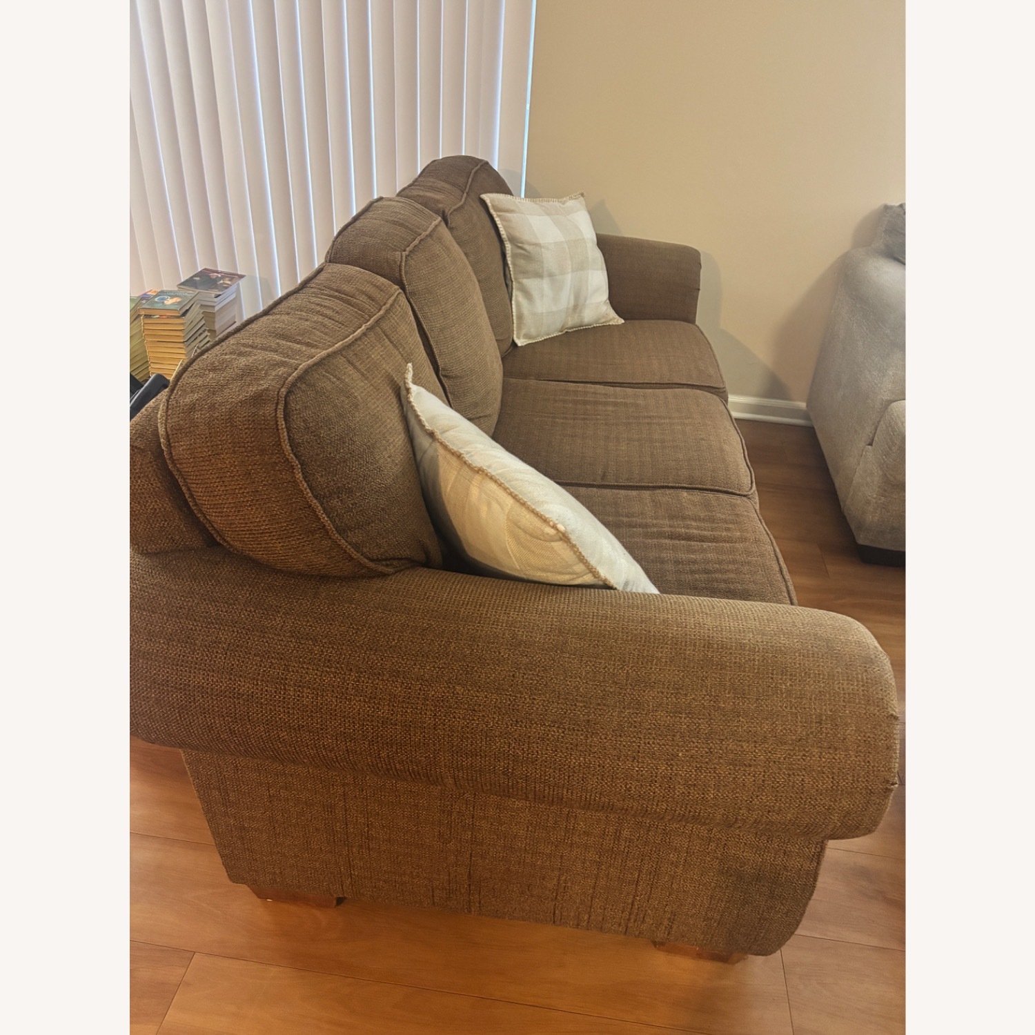 Brown Wayfair Couch - image-2