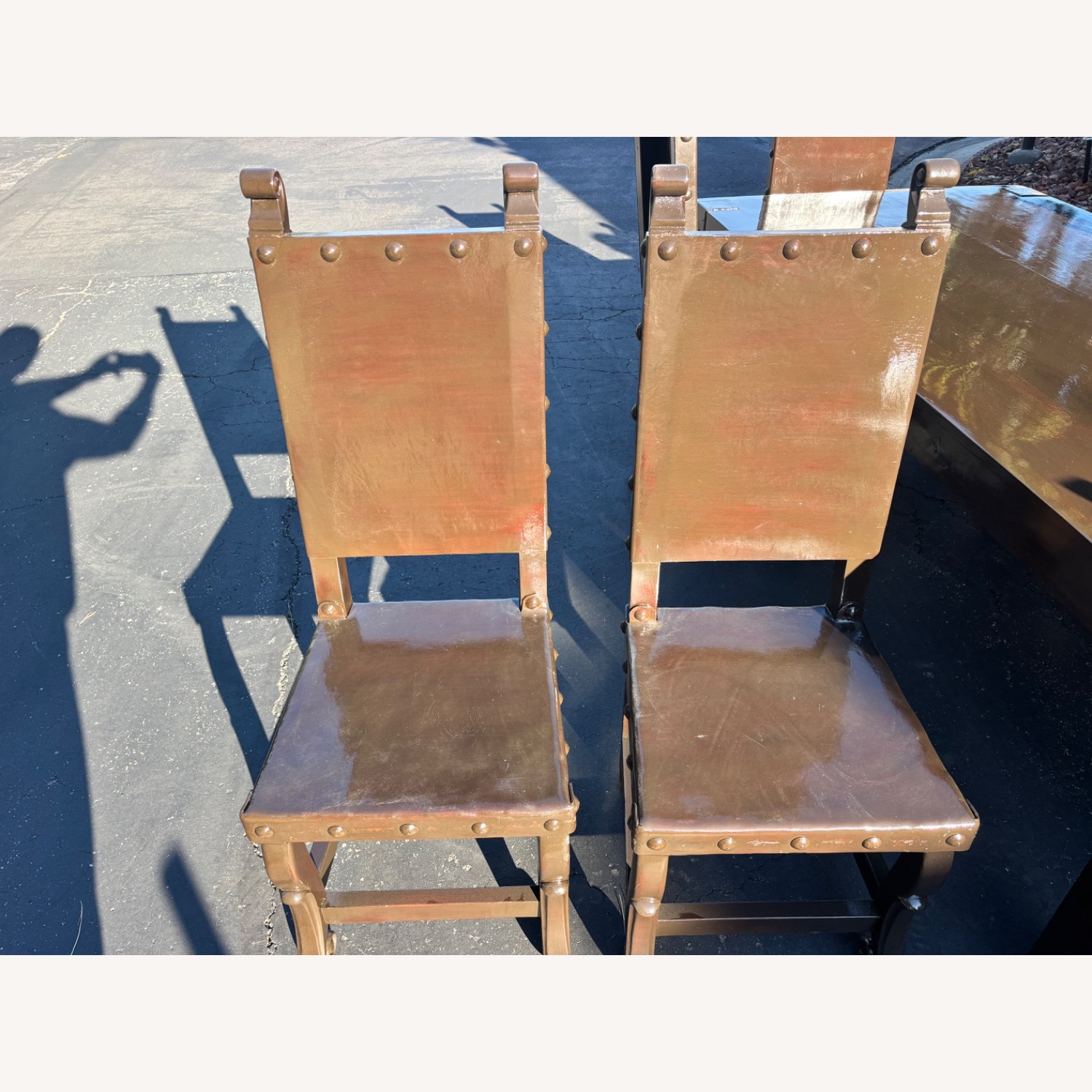 Dark Brown Wood Dining Sets - image-4