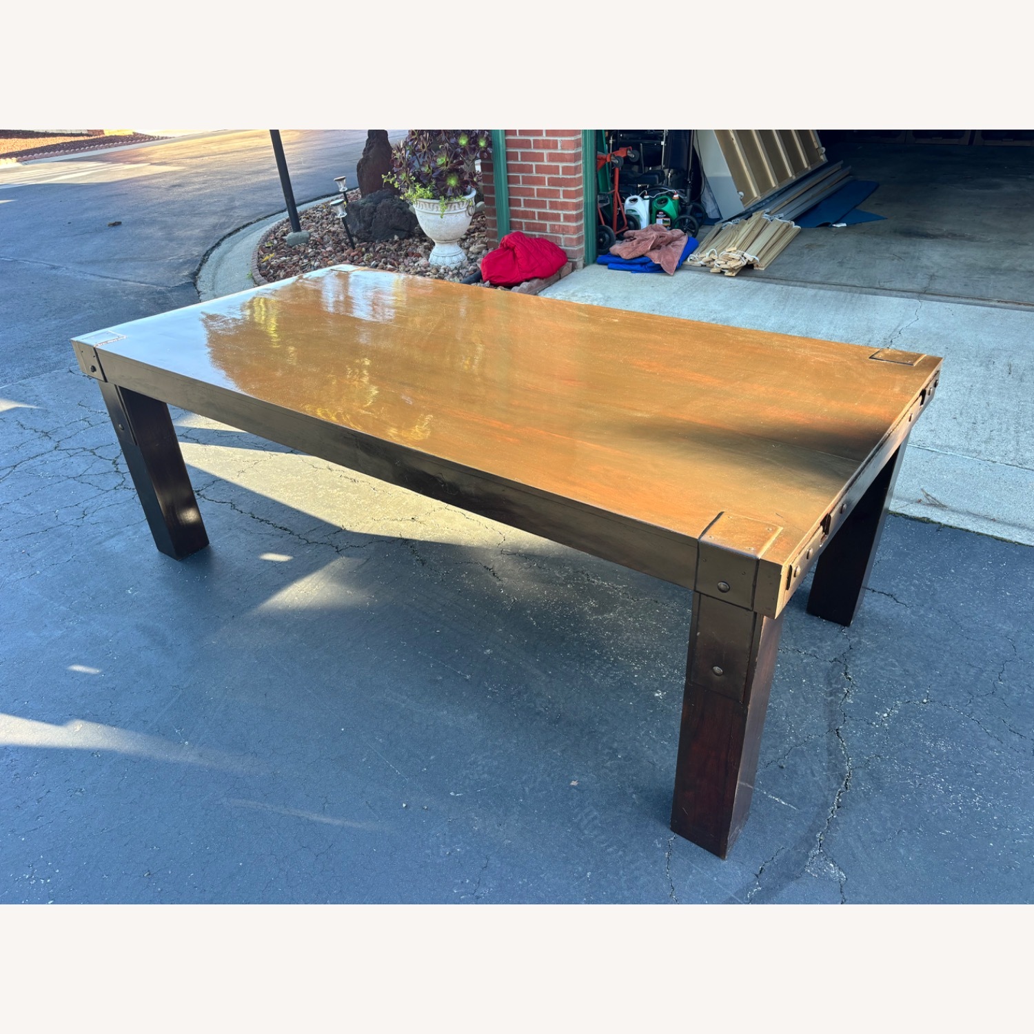 Dark Brown Wood Dining Sets - image-3