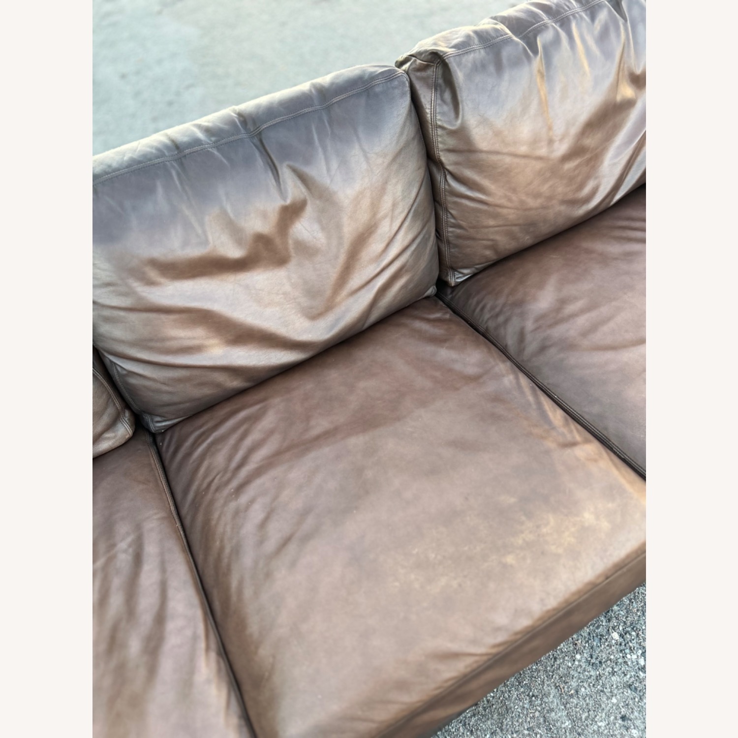 Pottery Barn Turner Leather Sectional - image-6