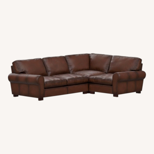 Used Pottery Barn Turner Leather Sectional for sale on AptDeco