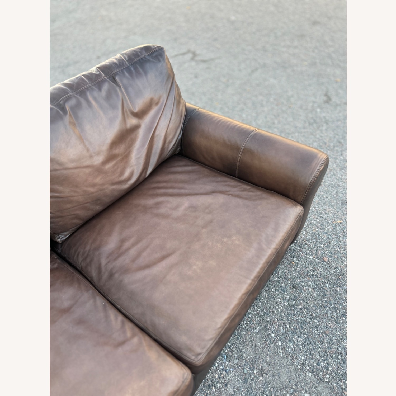 Pottery Barn Turner Leather Sectional - image-5