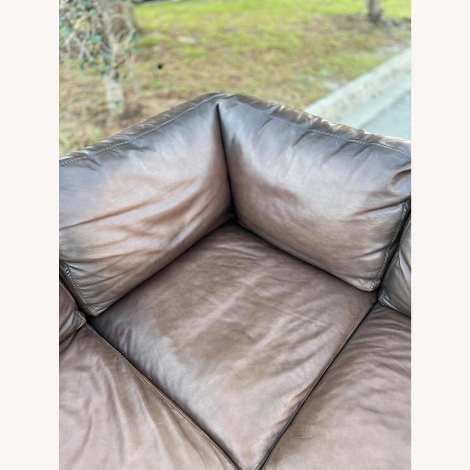 Pottery Barn Turner Leather Sectional - image-4