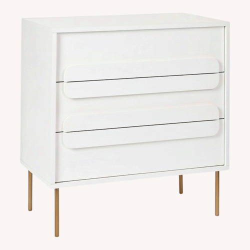 Used West Elm Gemini 3-drawer Dresser - White for sale on AptDeco