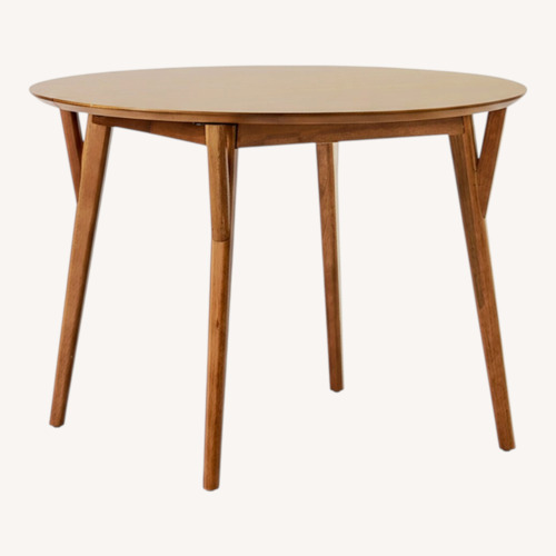 Used West Elm Rounded Extendable Dining Table  for sale on AptDeco