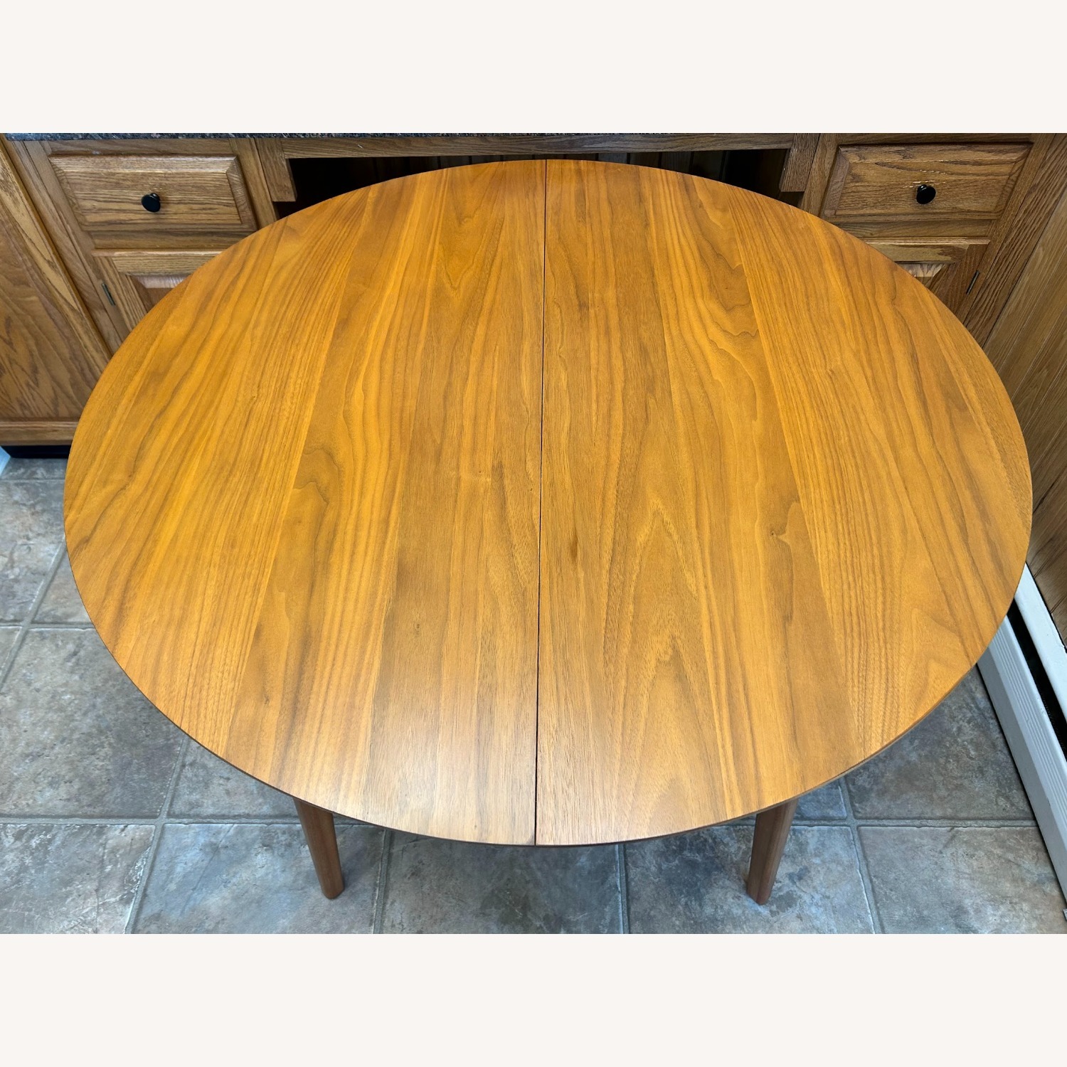 West Elm Rounded Extendable Dining Table  - image-7