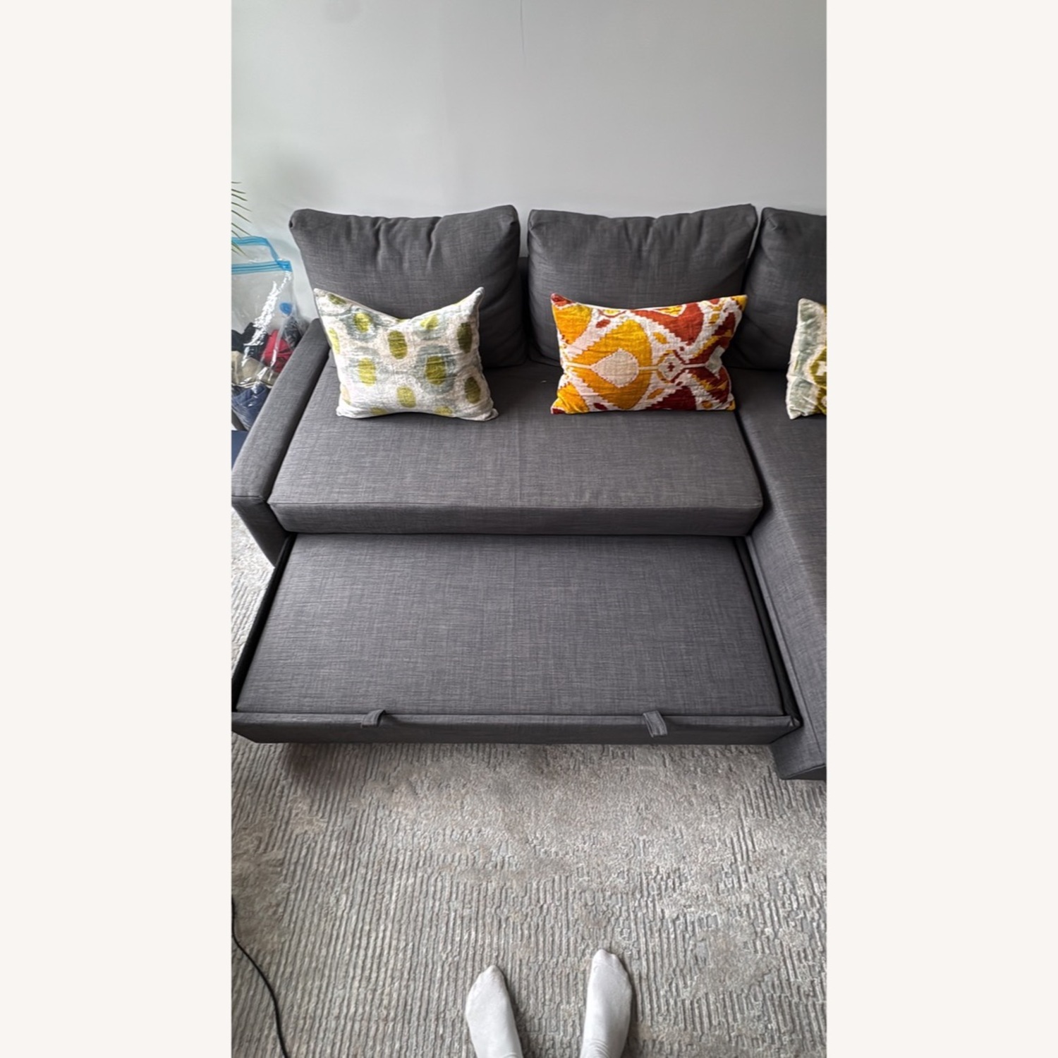 IKEA Friheten Dark Gray Sleeper Sofa - image-3