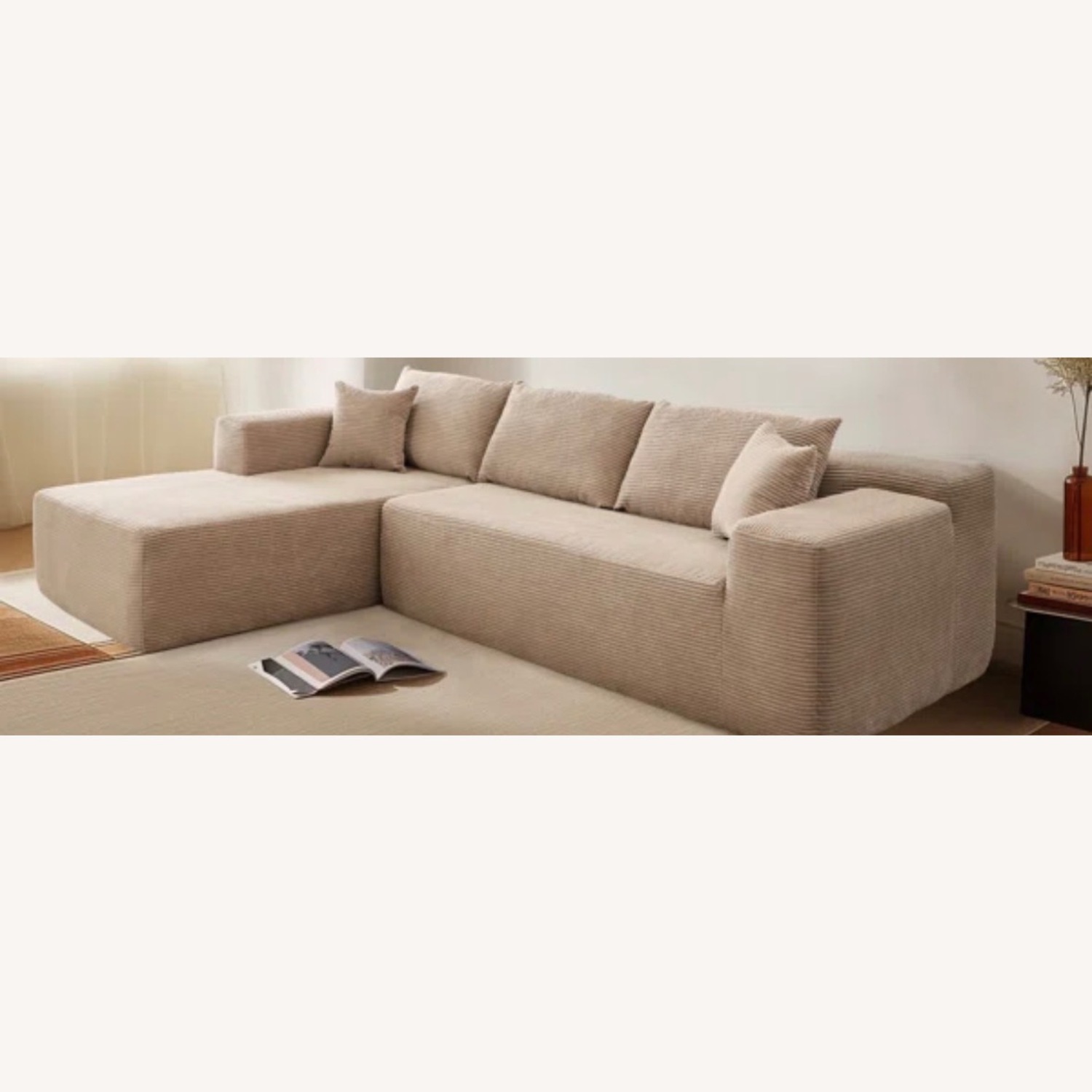 Amazon Boneless Sofa Beige  - image-3