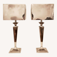 Silver Metal Table Lamps