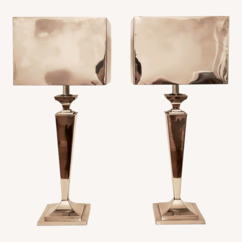 Used Silver Metal Table Lamps for sale on AptDeco