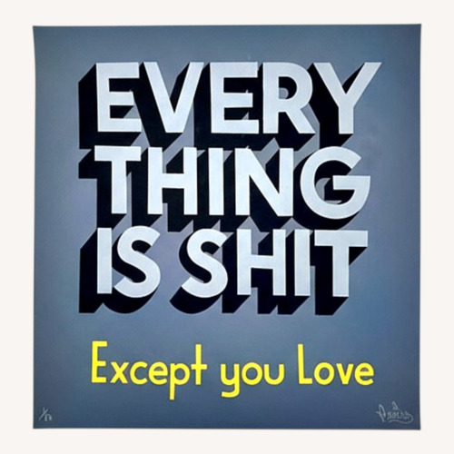 Used Stephan Powers Blue Wall Art for sale on AptDeco