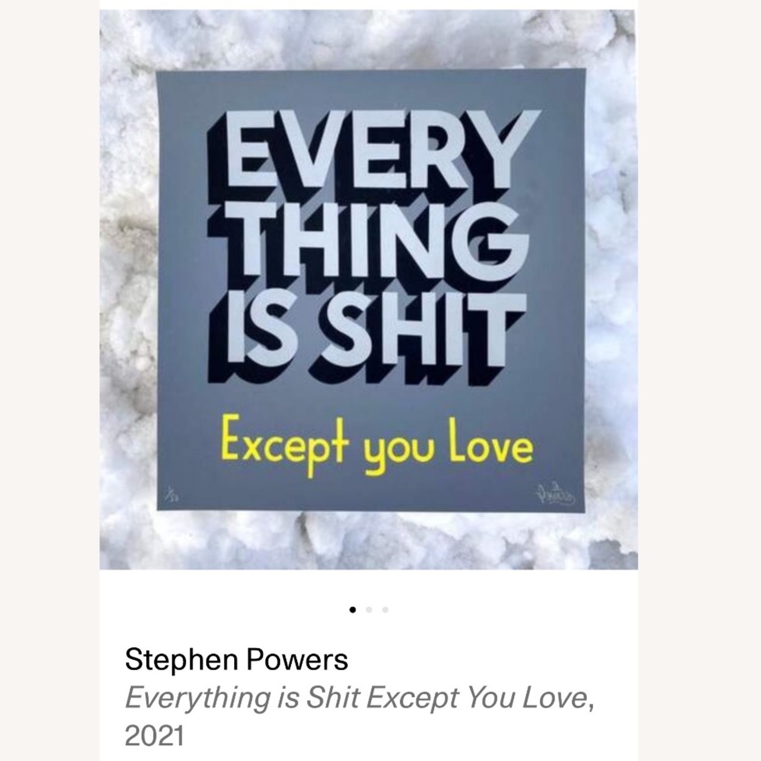 Stephan Powers Blue Wall Art - image-3