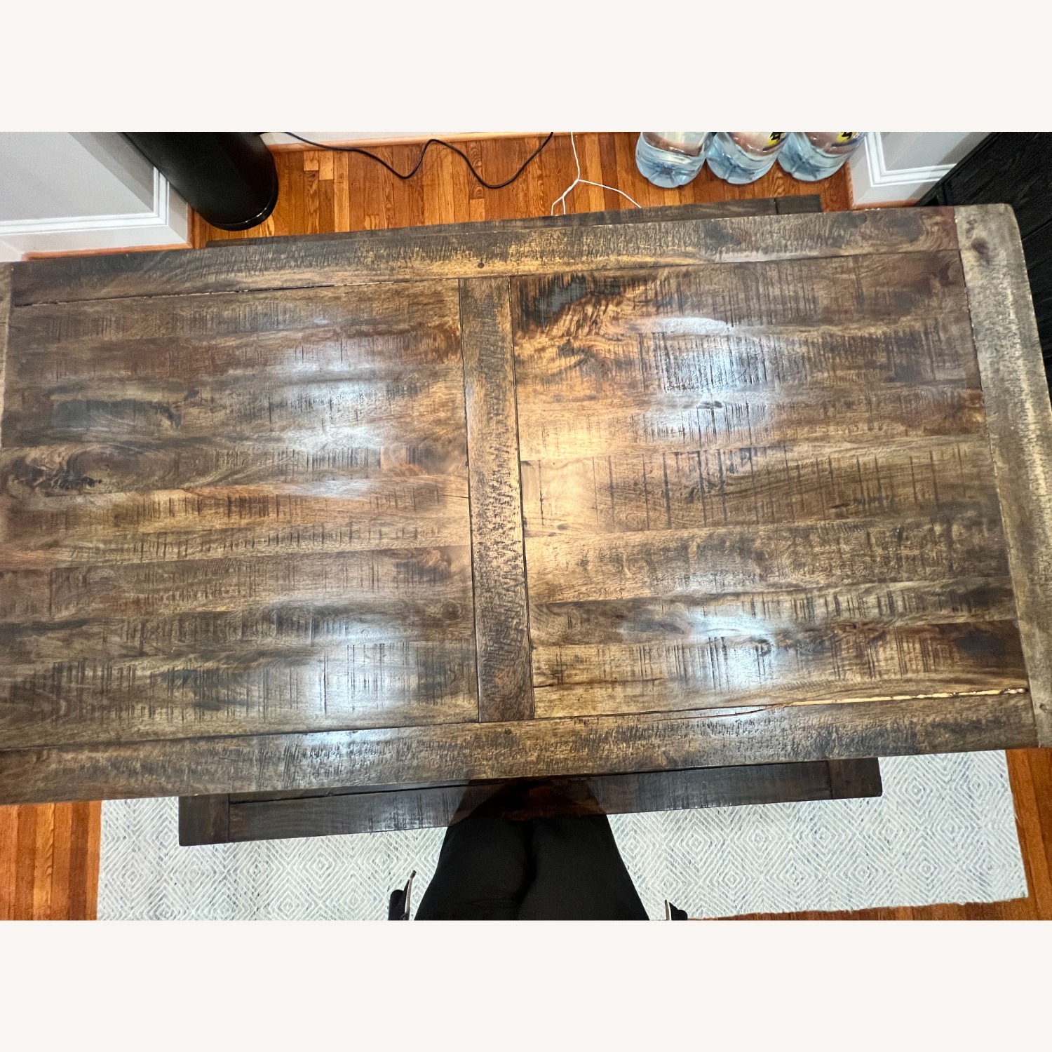 Pottery Barn Martino Dark Brown Wood Dining Sets - image-5