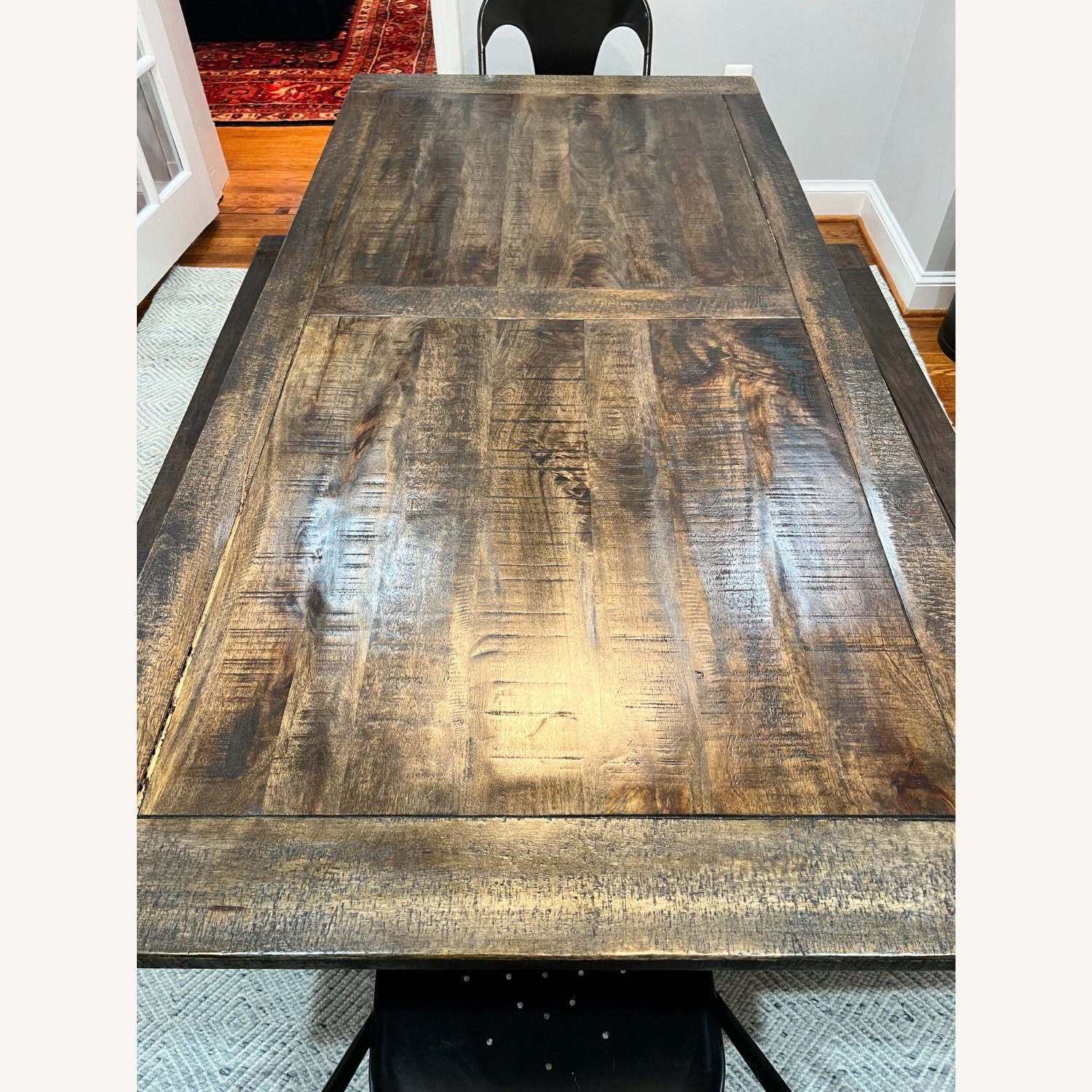 Pottery Barn Martino Dark Brown Wood Dining Sets - image-3