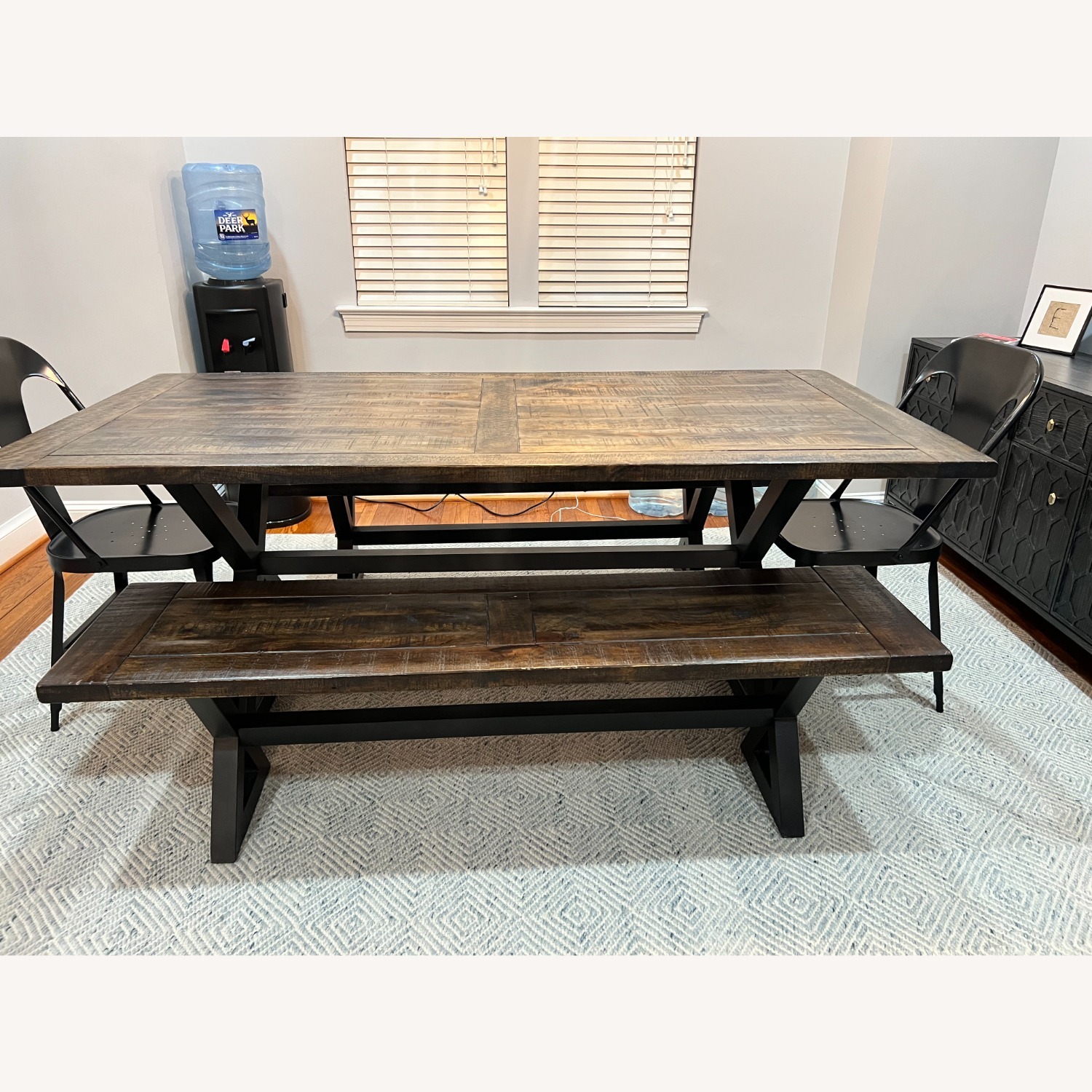 Pottery Barn Martino Dark Brown Wood Dining Sets - image-2