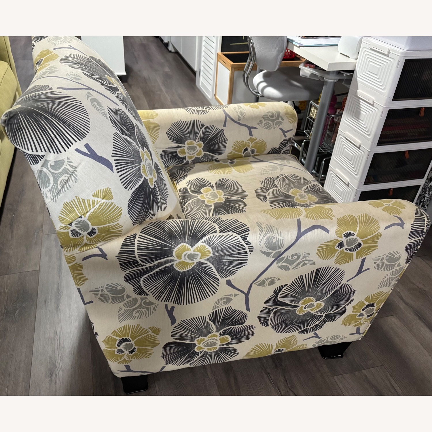 Steinhafels Furniture White Fabric Accent Chair - image-3