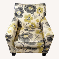 Steinhafels Furniture White Fabric Accent Chair