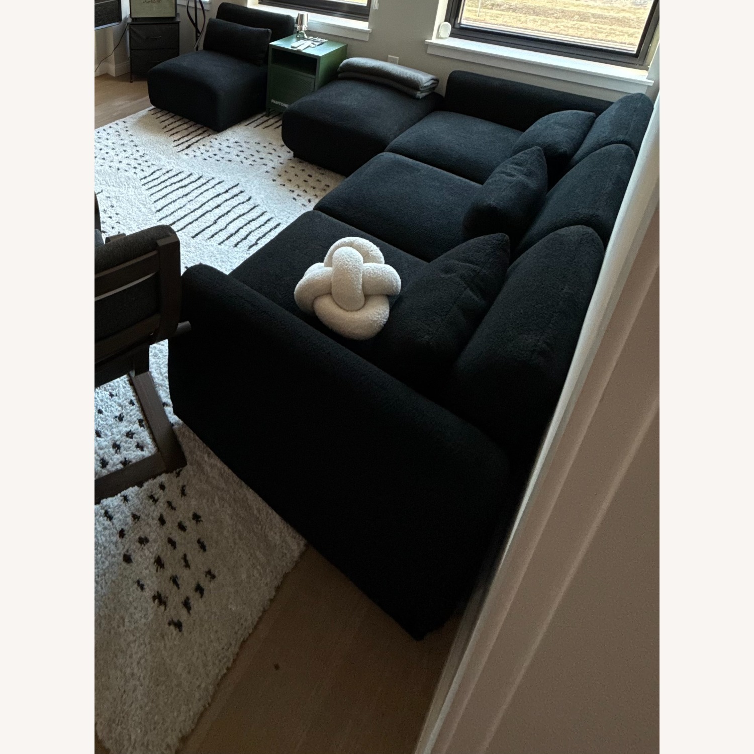 Wayfair Black Wool 3+ Piece Sectional - image-2